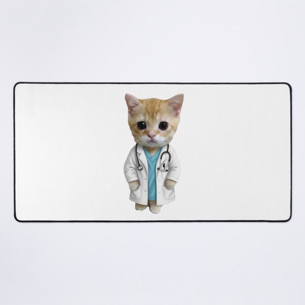 Item preview, Funny Cute Cat Doctor with Stethoscope Gift designed and sold by PRINTED ..