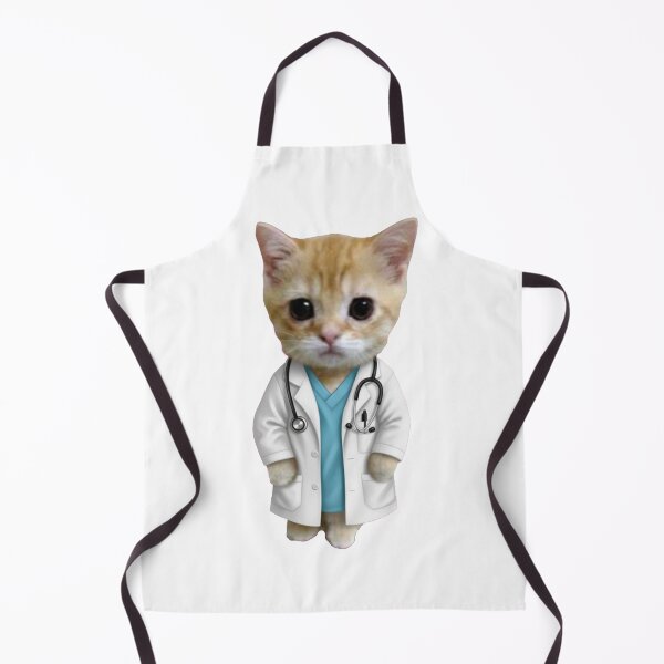 Item preview, Funny Cute Cat Doctor with Stethoscope Gift designed and sold by PRINTED ..
