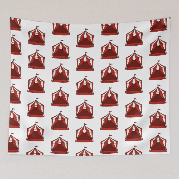 Item preview, Red And White Circus Tent Graphic designed and sold by THP Creative.