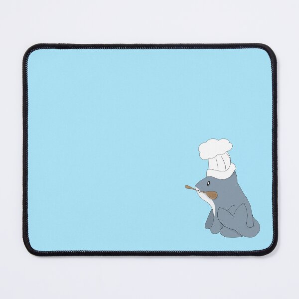 Item preview, Chef Landshark puppy with wooden spoon designed and sold by NonbinarySarah.