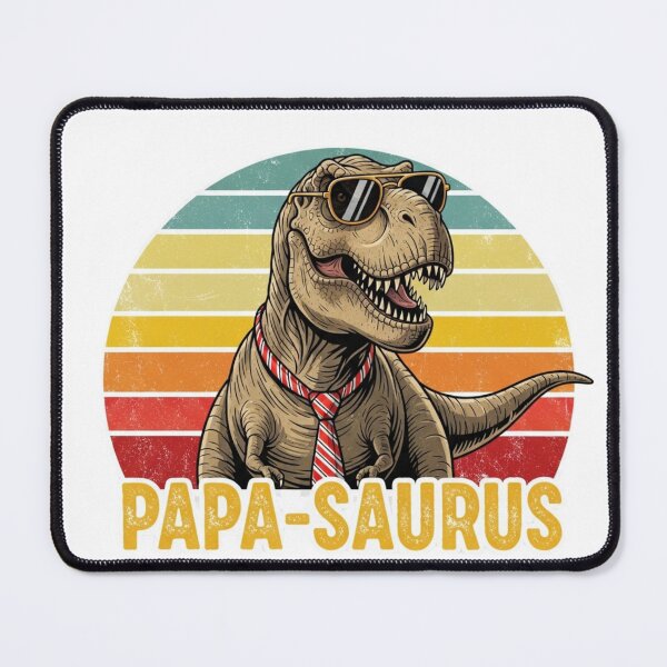 Item preview, Papa-Saurus Retro Dino Dad — Cool T-Rex Father Design designed and sold by DinoPrints-shop.