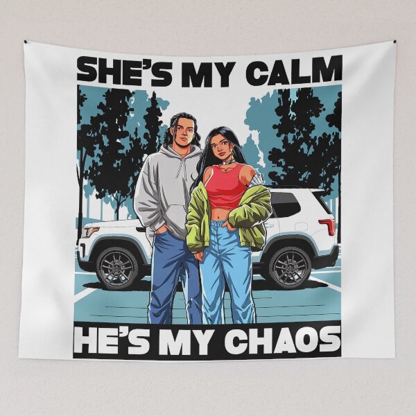 Item preview, She's my Calm - He's my Chaos designed and sold by Concept-Hub.