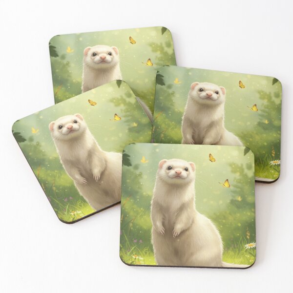 Item preview, ferret in the forest designed and sold by vinniespeer.