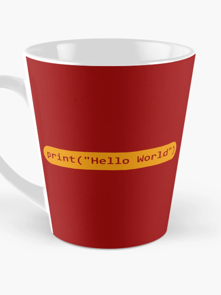 Thumbnail 3 of 4, Coffee Mug, Hello World Python Code designed and sold by FridPix.