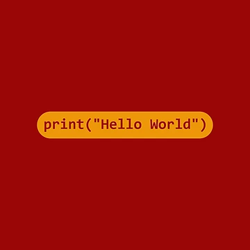 Artwork thumbnail, Hello World Python Code by FridPix