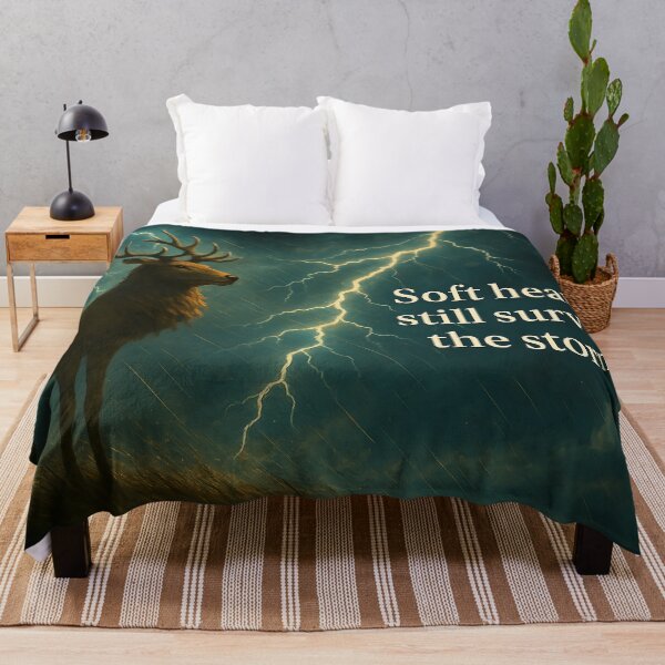 Item preview, Soft Hearts Still Survive the Storm — Emotional Healing Aesthetic Design designed and sold by Still Breathing Studio.