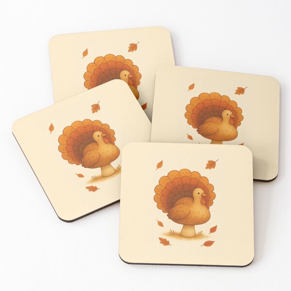 Item preview, turkey, pavo, mushroom, hongo designed and sold by TexturaPura.