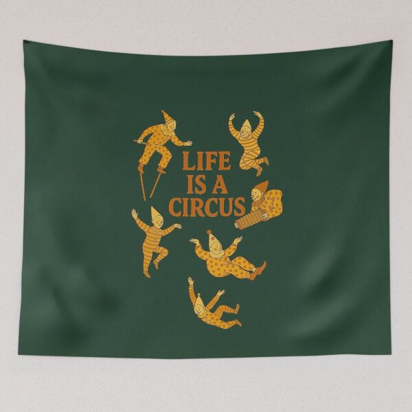 Item preview, Life Is a Circus – Retro Vintage Circus Clown Design designed and sold by Still Breathing Studio.