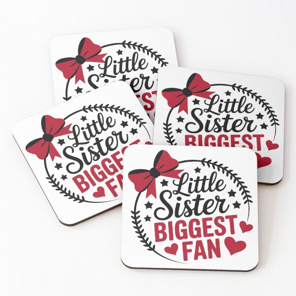 Item preview, Little Sister Biggest Fan Baseball designed and sold by theartfulaspie.