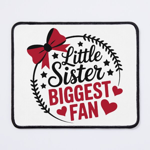 Item preview, Little Sister Biggest Fan Baseball designed and sold by theartfulaspie.