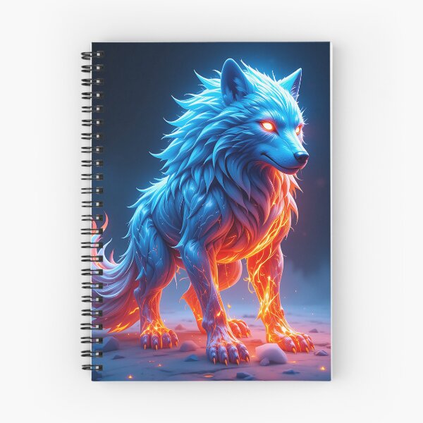 Item preview, Blue Fire Wolf designed and sold by GalleryBrisArt.