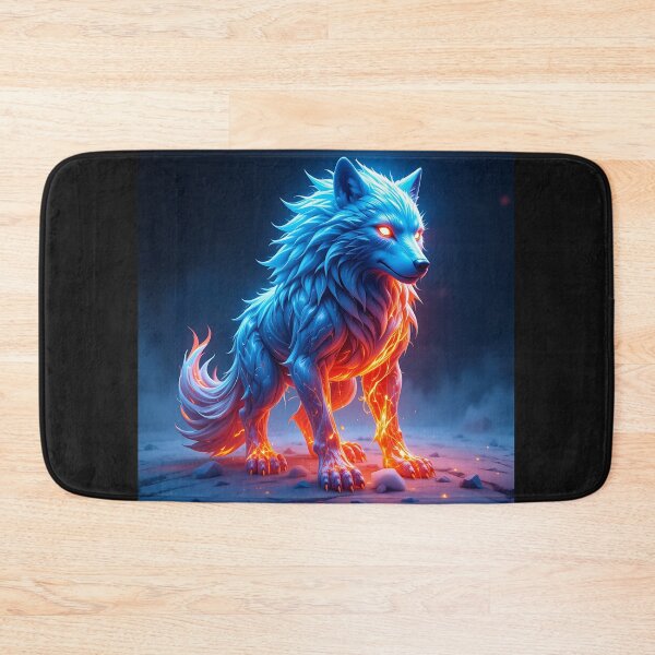 Item preview, Blue Fire Wolf designed and sold by GalleryBrisArt.