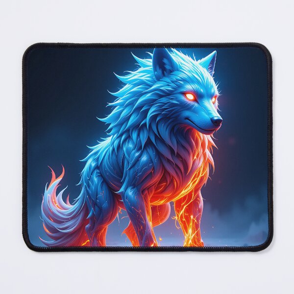 Item preview, Blue Fire Wolf designed and sold by GalleryBrisArt.