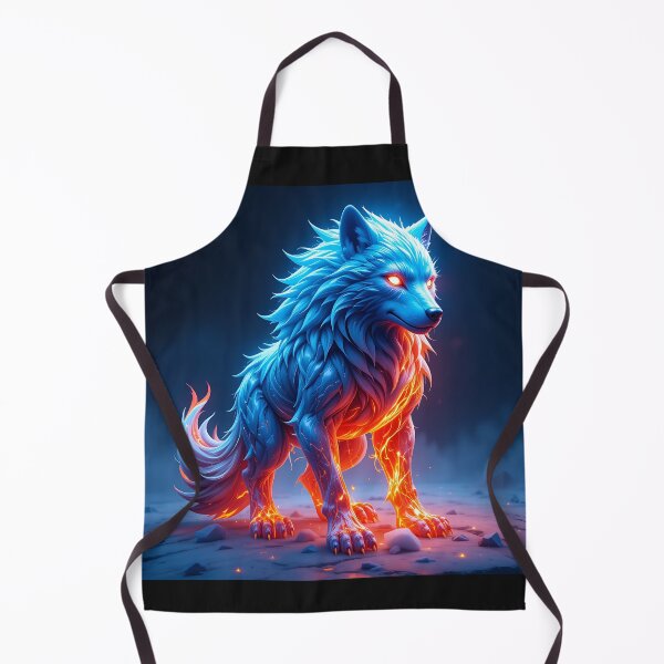 Item preview, Blue Fire Wolf designed and sold by GalleryBrisArt.