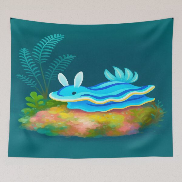 Item preview, Blue nudibranch  designed and sold by amerikhan-animals.