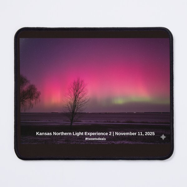 Item preview, Vibrant Kansas Aurora 2: Digitally Enhanced Art Print - Green/Pink designed and sold by WhoaDeals.