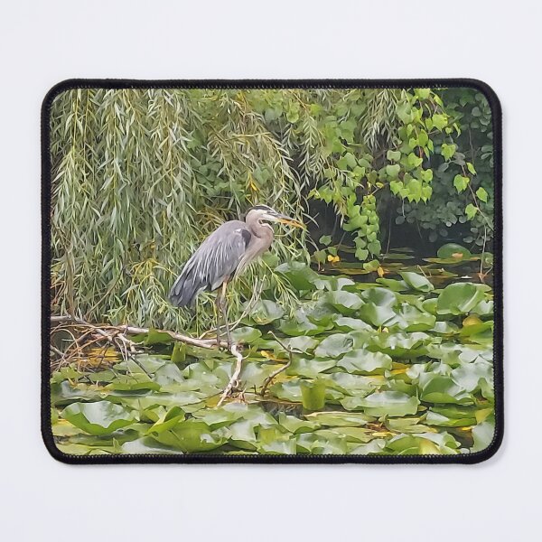 Item preview, Crane In Lily Pads designed and sold by VirginiaHDesign.