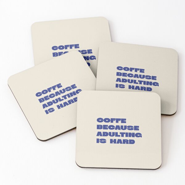 Item preview, Coffe, because adulting is hard designed and sold by cec29.