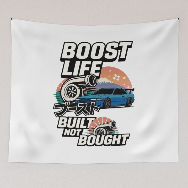 Item preview, Boost Life – Built Not Bought JDM Turbo Sunset Car Design  designed and sold by louzza  shop.