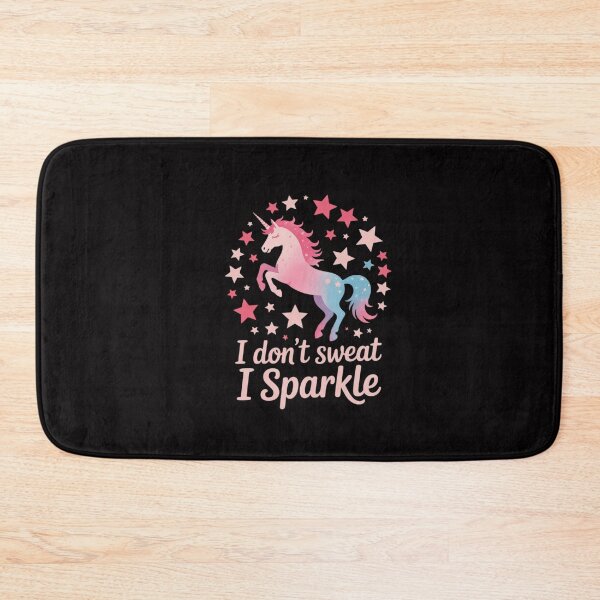 Item preview, Womens I Don't Sweat I Sparkle Unicorn Workout & Fitness designed and sold by GalaFunny.