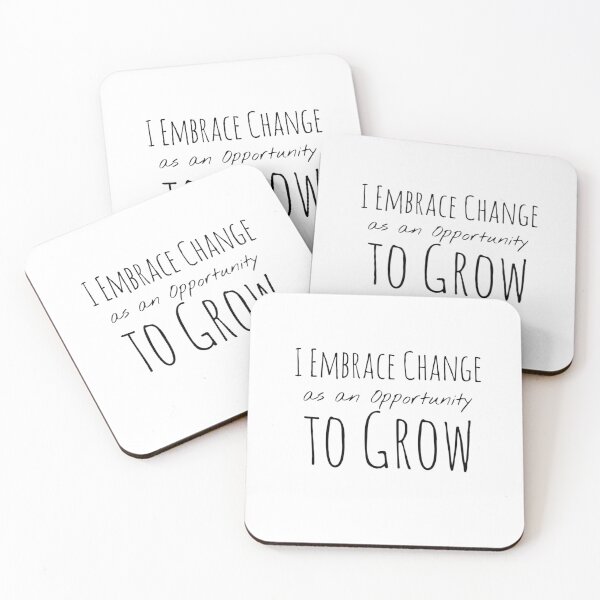 Item preview, I Embrace Change as an Opportunity to Grow – Growth Affirmation designed and sold by Camila  Ardila.