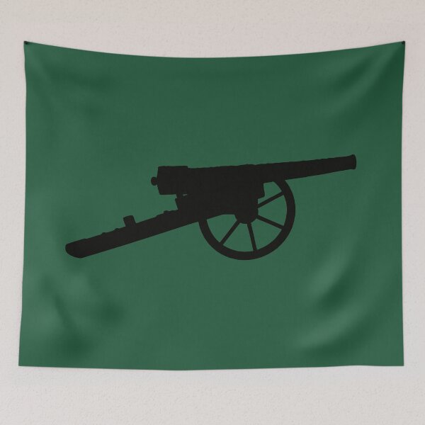 Item preview, Vintage Black Silhouette Cannon | Retro Artillery Military Graphic designed and sold by donwillisjrart.