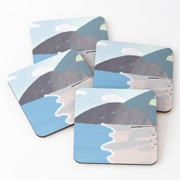 Item preview, Clear Day at the Beach City Boardwalk designed and sold by NonbinarySarah.