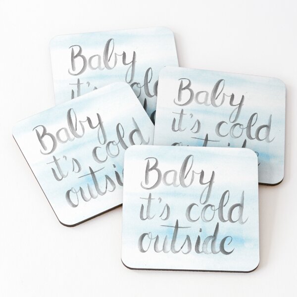 Item preview, Baby it's cold outside - blue designed and sold by watchoutdesign.
