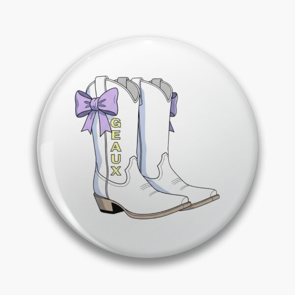 Aperçu de l'œuvre Bottes de cowboy blanches Geaux créée et vendue par Screaming-Lemon.