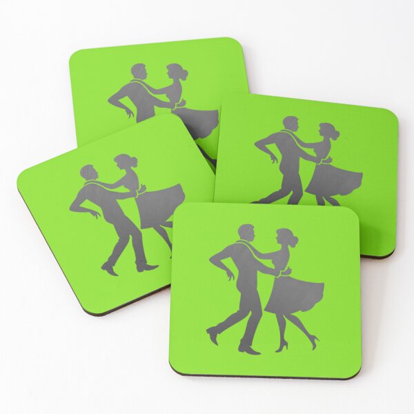 Item preview, A couple performing a ballroom dance_Black paint designed and sold by Aariq.
