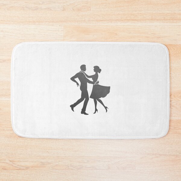 Item preview, A couple performing a ballroom dance_Black paint designed and sold by Aariq.