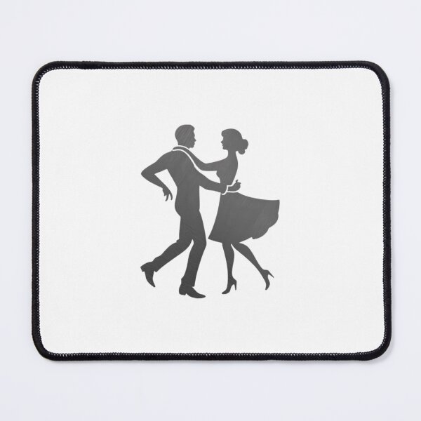 Item preview, A couple performing a ballroom dance_Black paint designed and sold by Aariq.