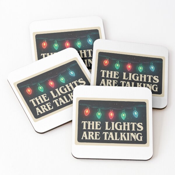 Item preview, Talking Christmas Lights – Retro Neon Aesthetic Sticker designed and sold by FilipaAndrez.
