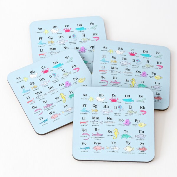 Item preview, Fish alphabet hand drawn designed and sold by Boy and Belugee.