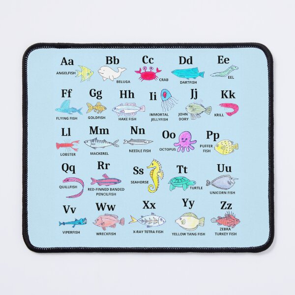 Item preview, Fish alphabet hand drawn designed and sold by Boy and Belugee.