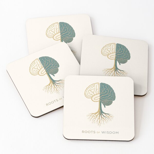 Item preview, Roots of Wisdom – Brain Tree Design Symbolizing Knowledge, Growth, Mindfulness & Intelligence | Inspirational Neuro Art designed and sold by PureBrain.