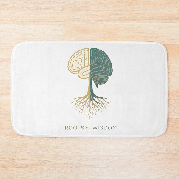 Item preview, Roots of Wisdom – Brain Tree Design Symbolizing Knowledge, Growth, Mindfulness & Intelligence | Inspirational Neuro Art designed and sold by PureBrain.