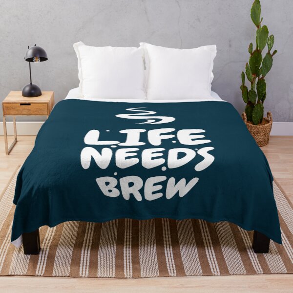 Item preview, Life Needs Brew Coffee Quote designed and sold by NosandEdgy.