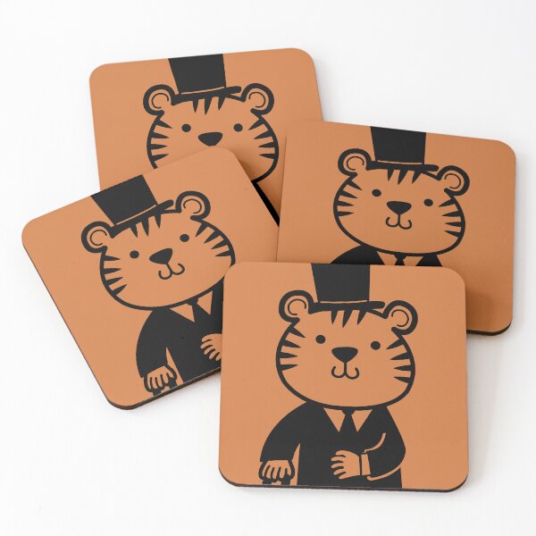 Item preview, Dapper Tiger Gentleman in a Little Top Hat designed and sold by Lyonyx.