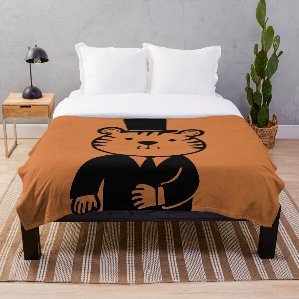 Artikelvorschau, Eleganter Tiger-Gentleman mit kleinem Zylinder entworfen und verkauft von Lyonyx.