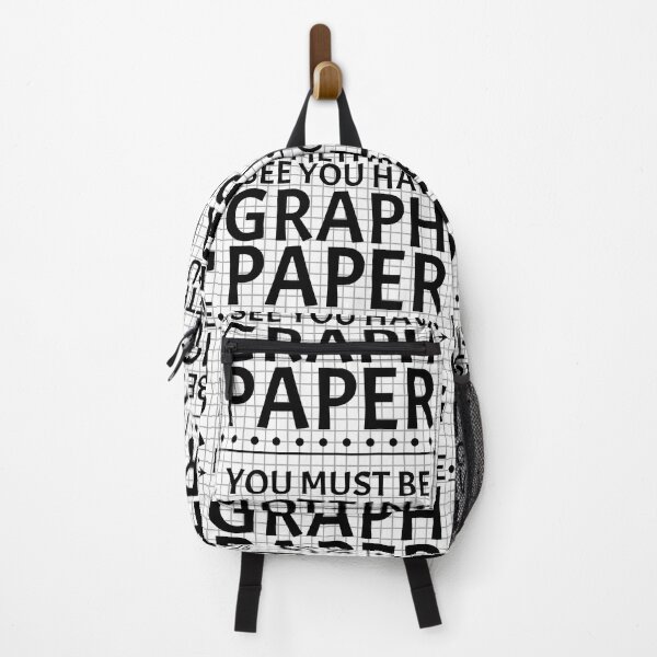 Item preview, Funny Nerdy I See You Have Graph Paper You Must Be Plotting Something Math Teacher Black Text designed and sold by MathWare MathClips.