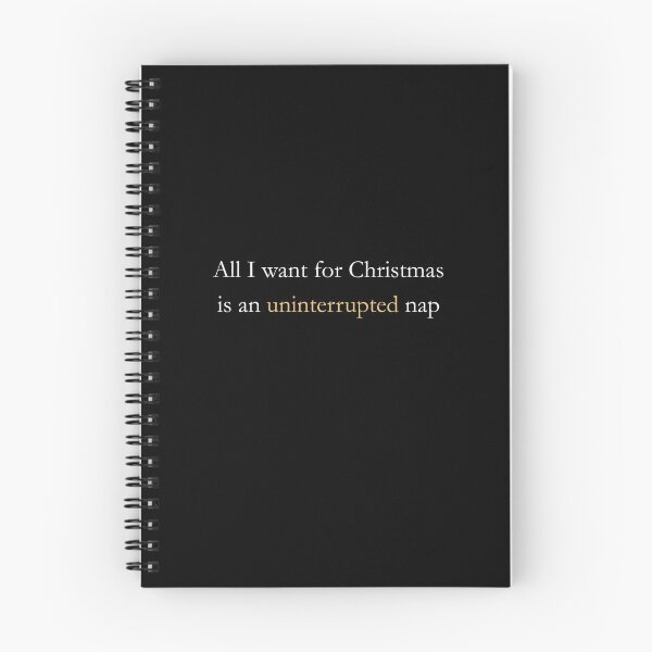 Item preview, All I Want for Christmas Is an Uninterrupted Nap – Classic Black Holiday Tee designed and sold by LoveNLaughterCo.