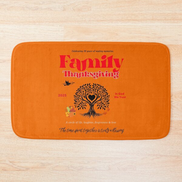Item preview, We Talking Bahamian “Family Thanksgiving” pumpkin orange, apparels and accessories  designed and sold by We Talking Bahamian.