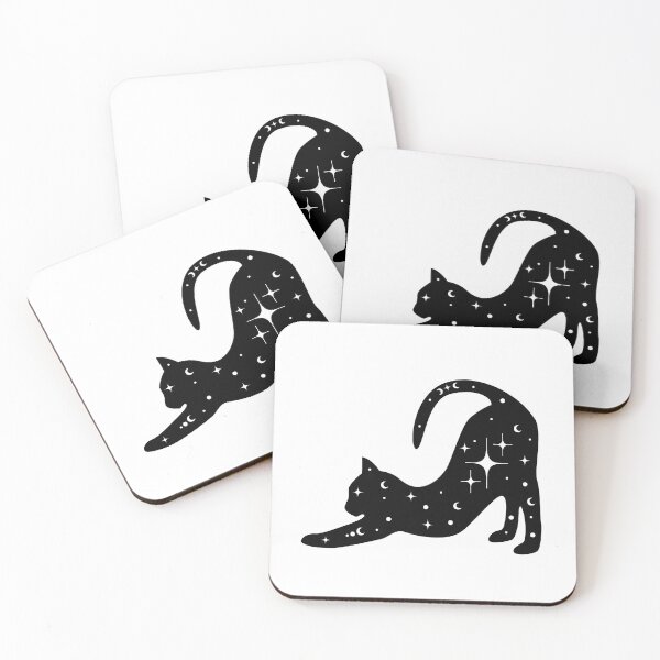 Item preview, Celestial black cat designed and sold by lea-lani.