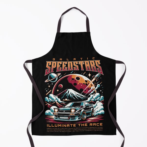 Item preview, Galactic Speedstars - Retro Racing Under Cosmic Skies Design designed and sold by SNKZAPPAREL.