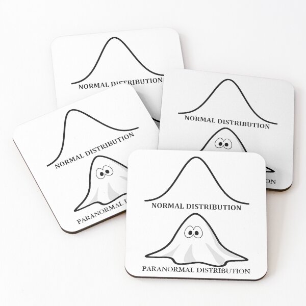 Item preview, Funny Nerdy Normal Distribution Paranormal Distrubution Statistics Stats Math Teacher Black Text designed and sold by MathWare MathClips.