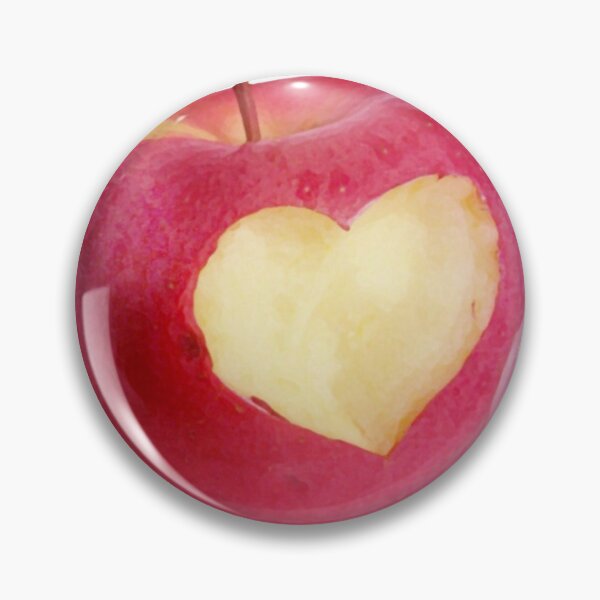 Item preview, apple bite heart designed and sold by whatagirlneeds.