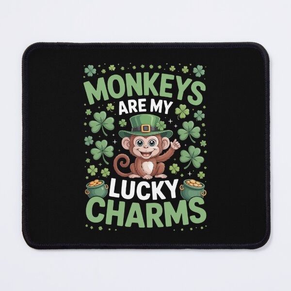 Item preview, Funny Monkeys Are My Lucky Charms Monkey St Patrick's Day designed and sold by DentistLegal.