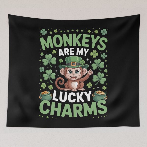 Item preview, Funny Monkeys Are My Lucky Charms Monkey St Patrick's Day designed and sold by DentistLegal.