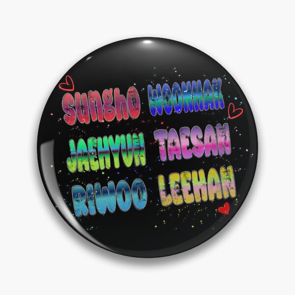 Item preview, BOYNEXTDOOR Member Names Colorful Fanart Design designed and sold by arorar.